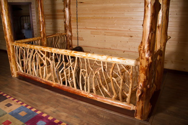 Skip-Peeled Pine Bedroom Suite