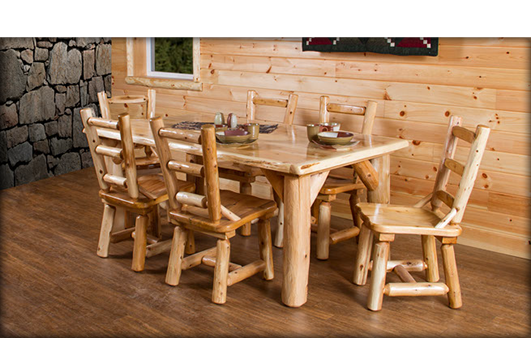Log Dining Set