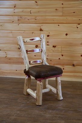 Red Cedar Kitchen Cabinets with Bar