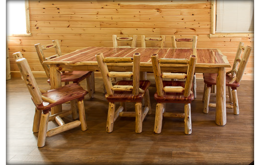 Half Log Bench. Available in 2' to 8' lengths